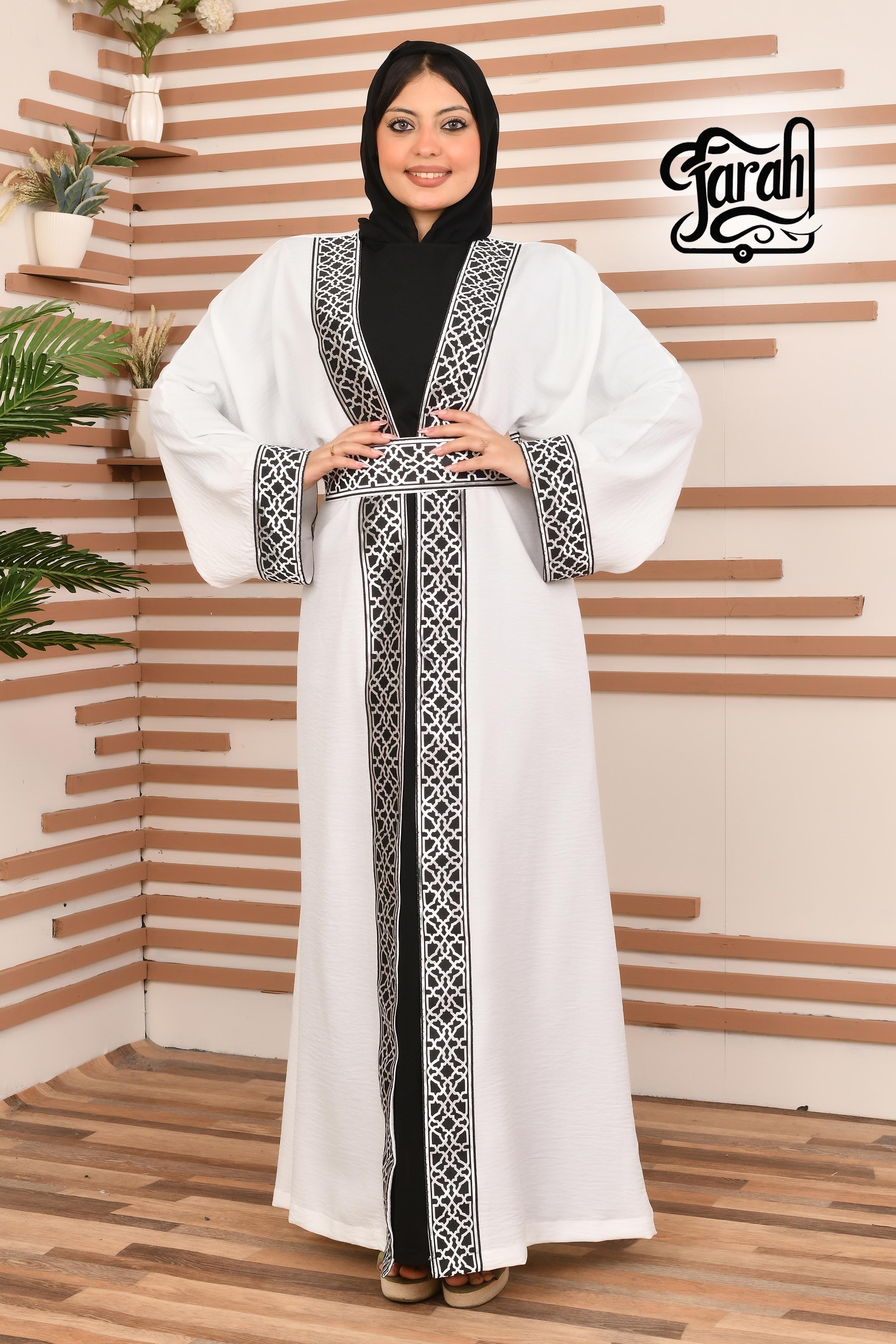 Ramadan Kaftan Long Sleeve- White color