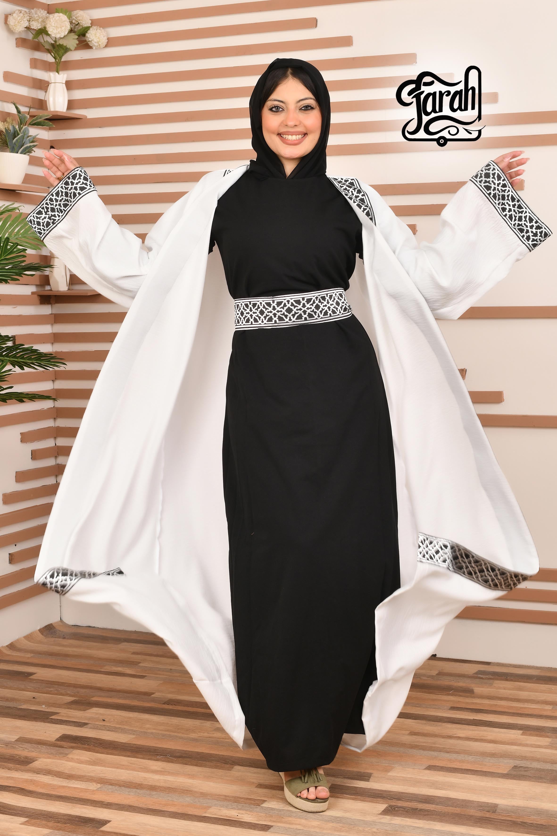 Ramadan Kaftan Long Sleeve- White color