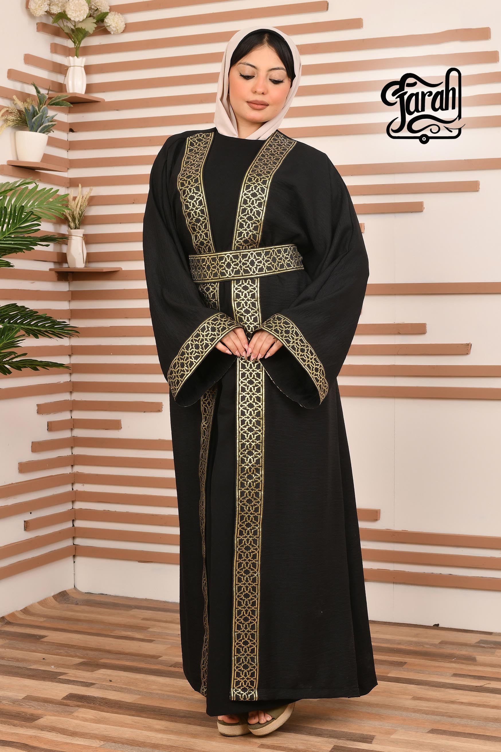 Ramadan Kaftan Long Sleeve- Black color