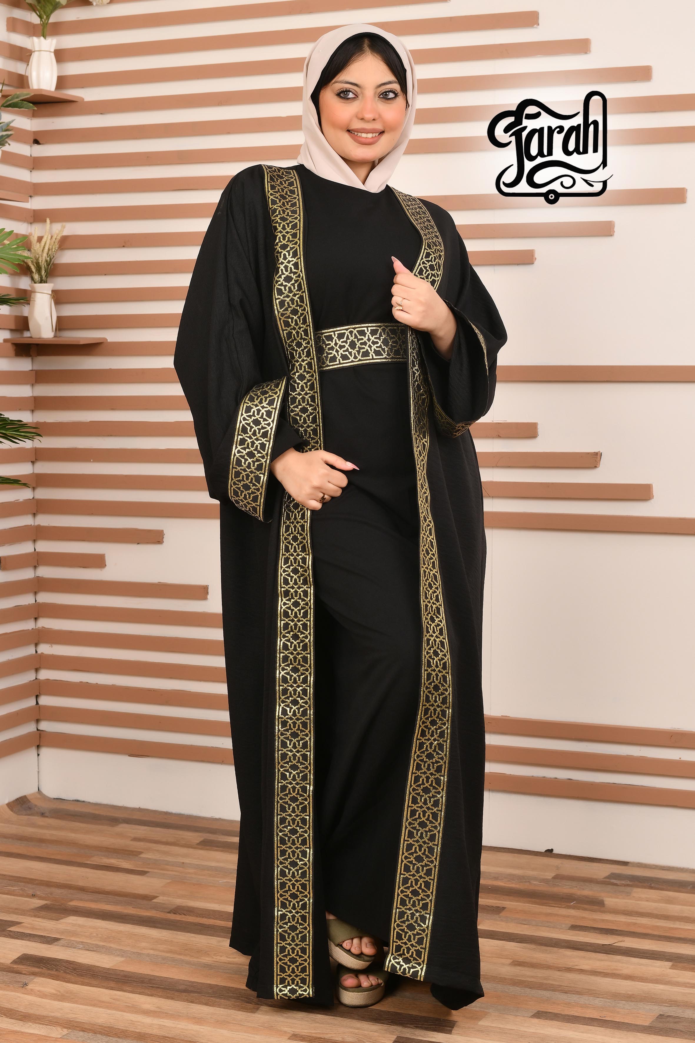 Ramadan Kaftan Long Sleeve- Black color