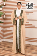Ramadan Kaftan Long Sleeve- Beige color