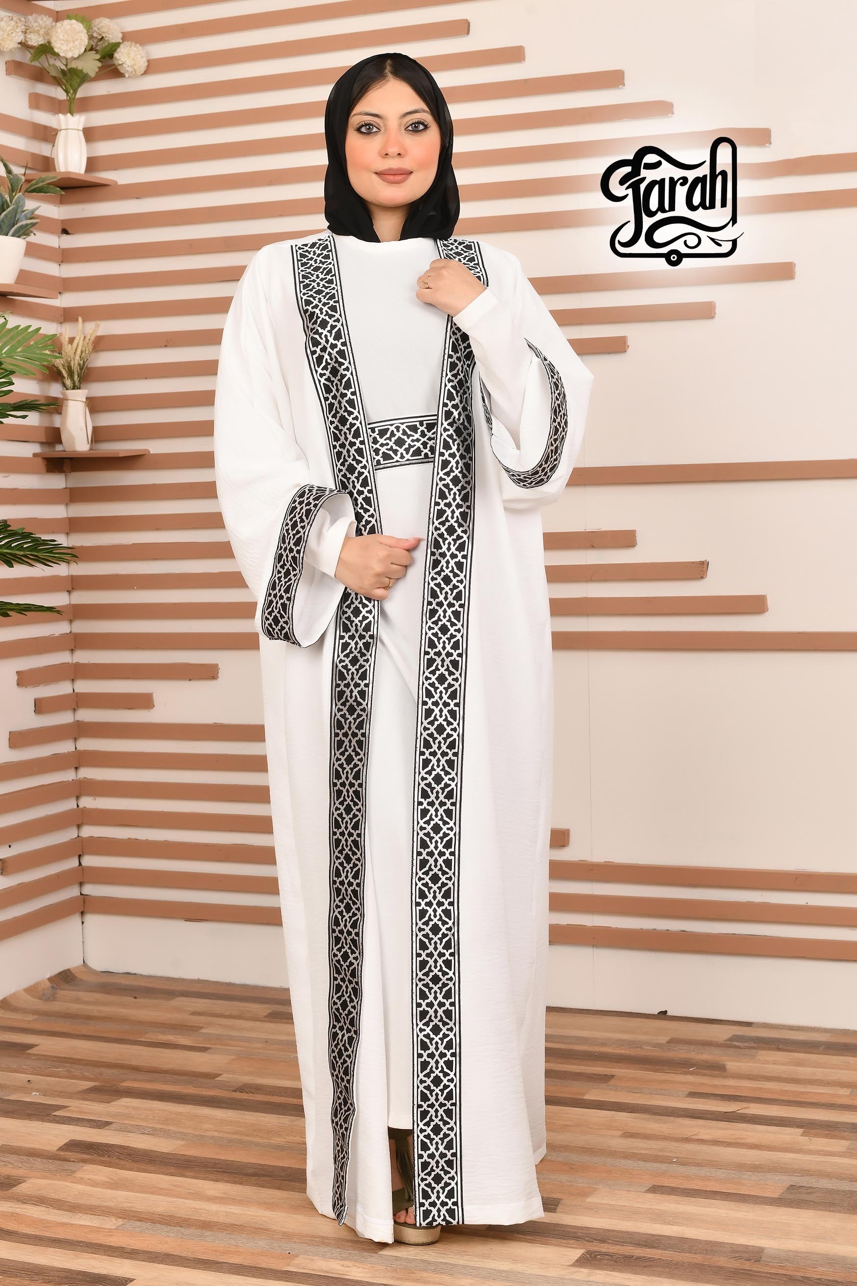 Ramadan Kaftan Long Sleeve- White color