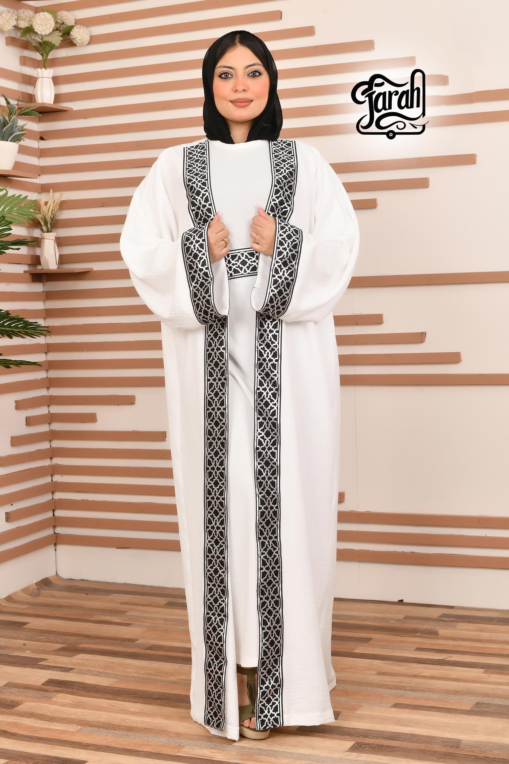 Ramadan Kaftan Long Sleeve- White color