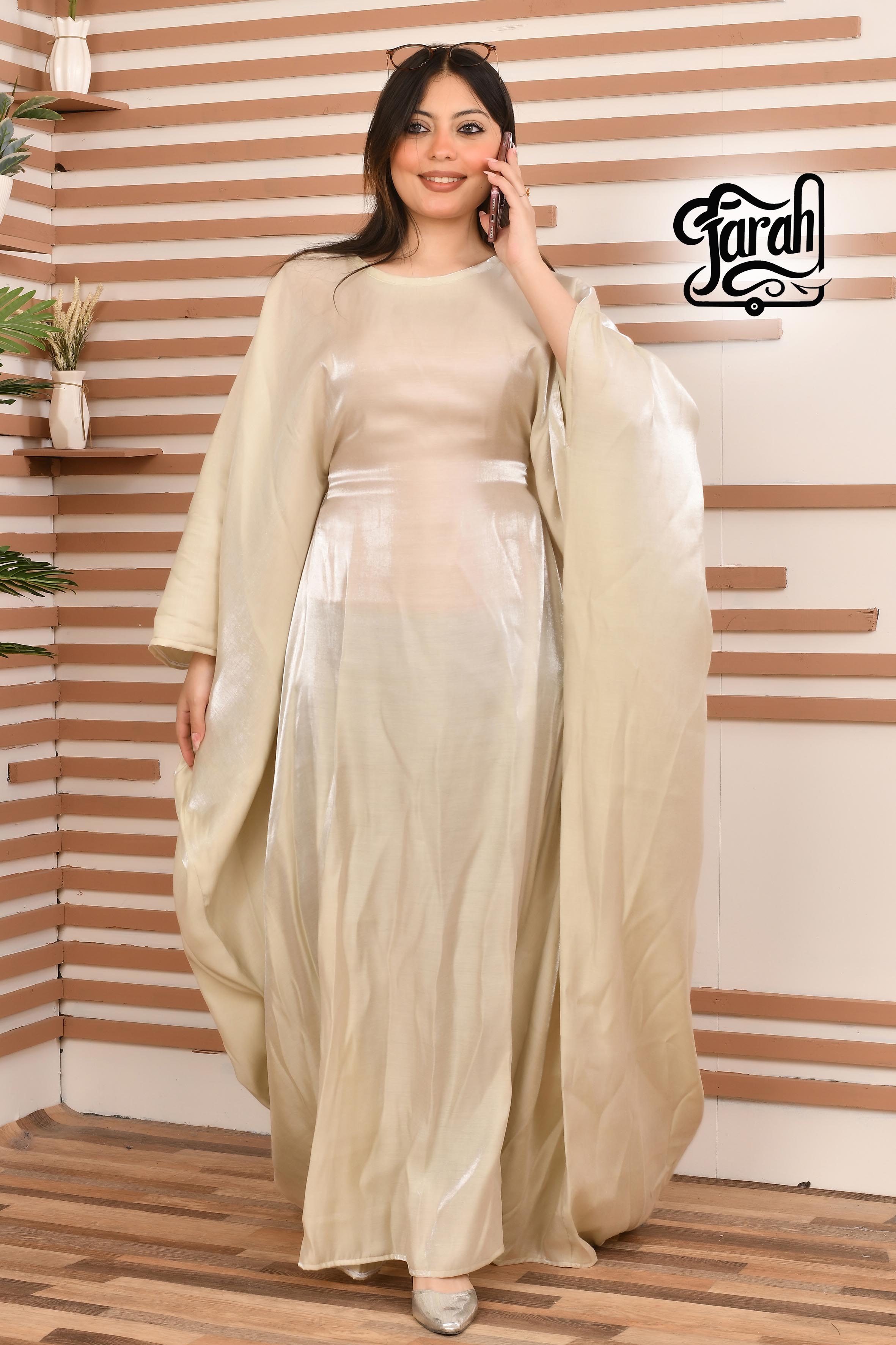 Abaya Farsha- Beige color