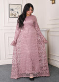 Elite Lace Evening Dress-Cashmere color