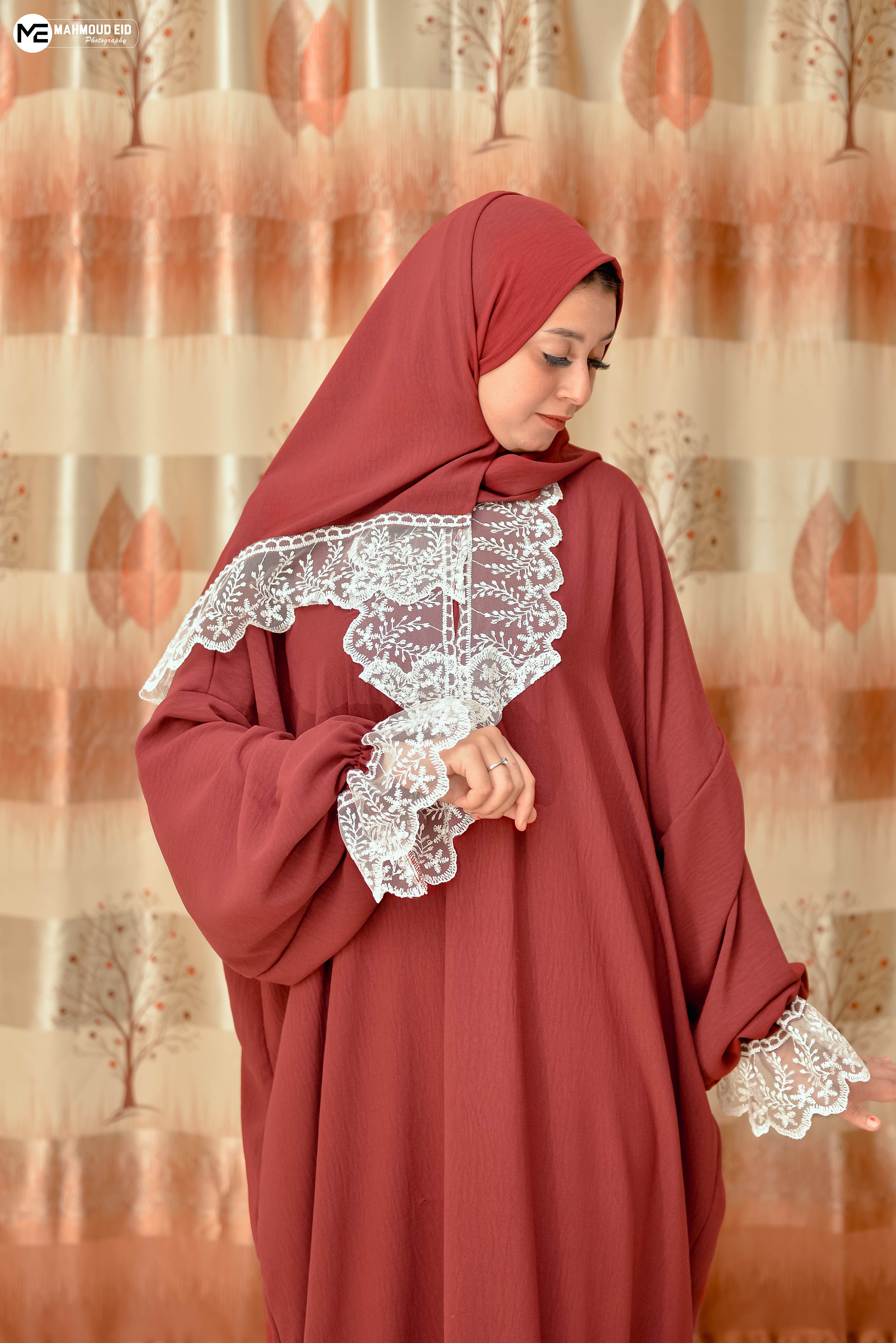 Islamic Prayer Isdal- Burgundy color
