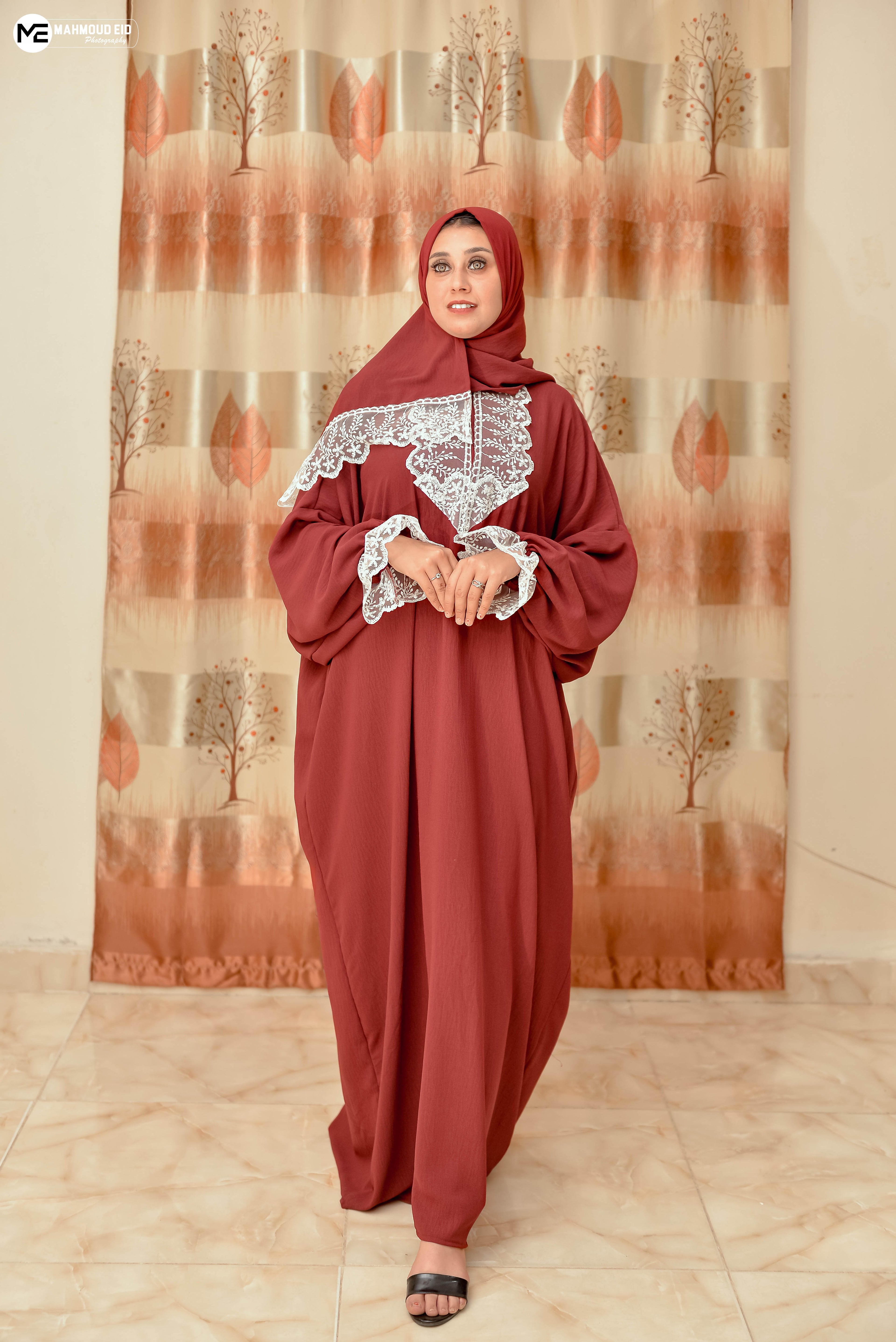 Islamic Prayer Isdal- Burgundy color