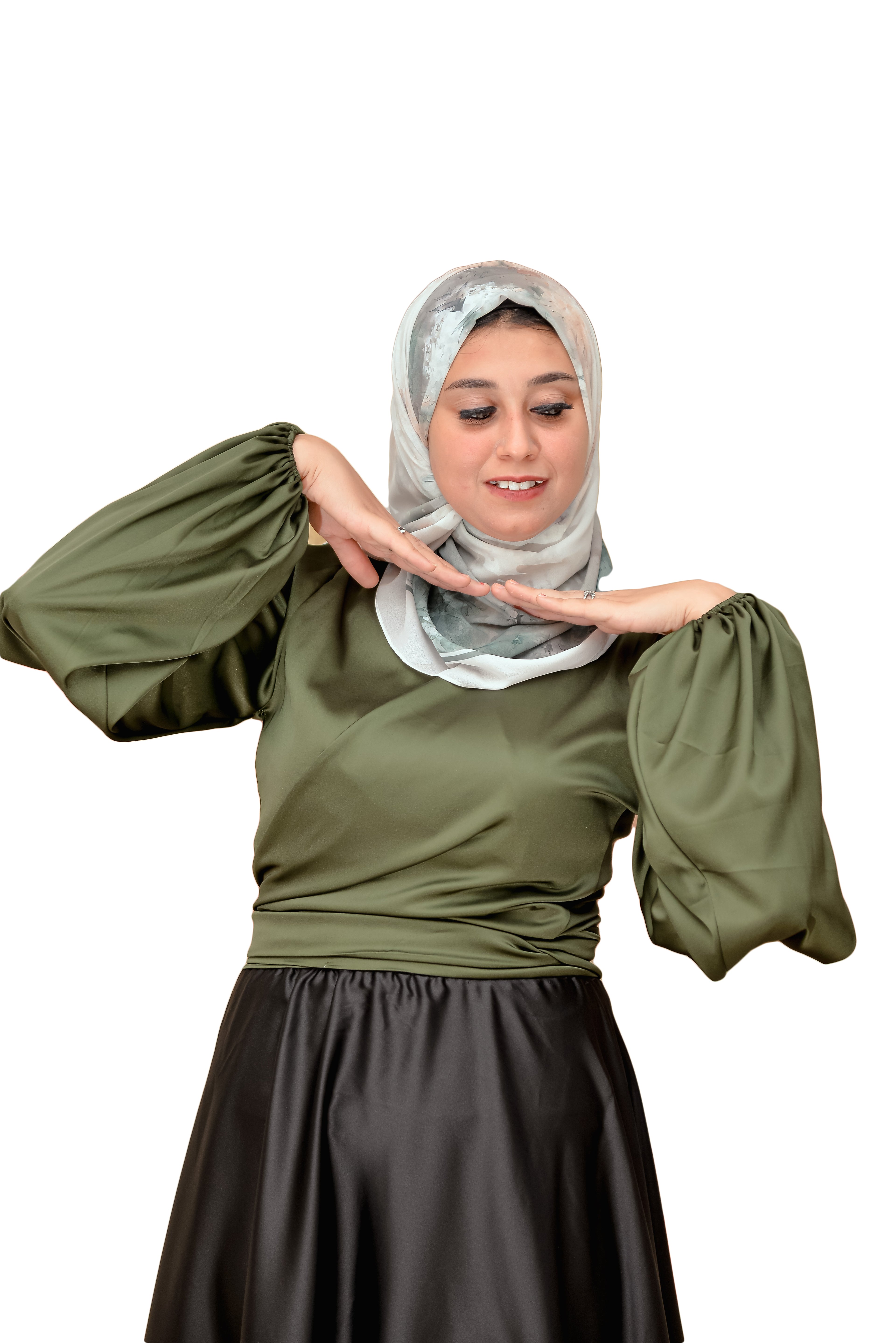 Armani Satin Wrap Blouse